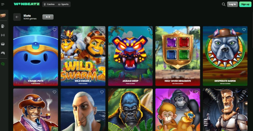 WinBeatz game information, eligible list scrolled into view